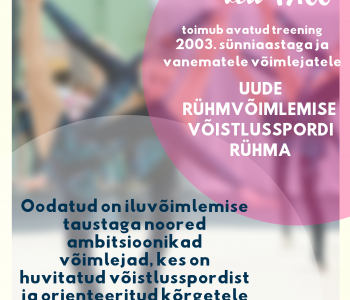 Avatud treening uude võistlusspordi rühma