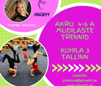 Akro mudilased 4-6 mahub veel lapsi