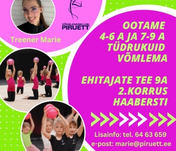Haabersti filiaalis on veel vabu kohti!