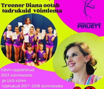 Treener Diana ootab uusi tüdrukuid võimlema