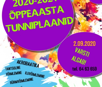 UUE ÕPPEAASTA INFO