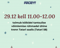 29.12 kesklinna tantsulistel ühine trenn