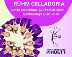 Rühm CELLADORIA  ootab juurde tüdrukuid