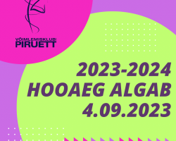 2023-2024 hooaeg algab 4.09.2023