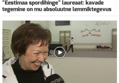 VK Piruett peatreener Mall Kalve ETV spordisaates intervjuud andmas.