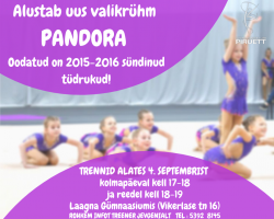 Alustab uus valikrühm PANDORA