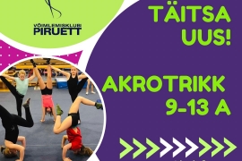 Täiesti uus! AKROTRIKK 9-13a