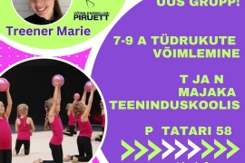 UUS RÜHM!  7-9 a Majaka 2-  Tallinna  Teeninduskoolis