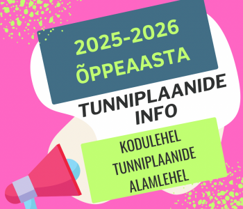 2025-2026 tunniplaanide info
