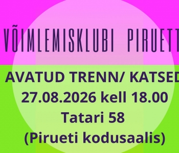 27.08.2026 AVATUD TRENN/KATSED