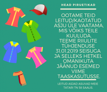 Leitud asjad otsivad oma omanikku