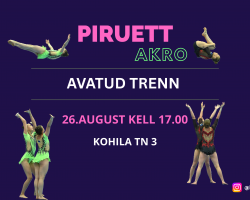 AKROBAATIKA  osakonna avatud trenn 26.08.2026